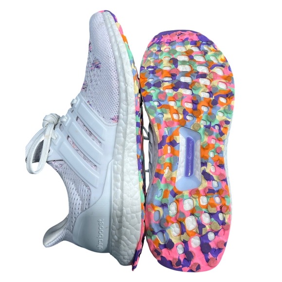 Adidas Ultraboost DNA 5.0 White Multi Color Running Shoes FV488C Women's 6‎ - Picture 1 of 6